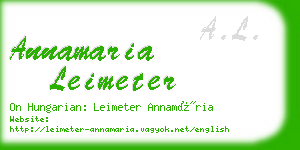 annamaria leimeter business card